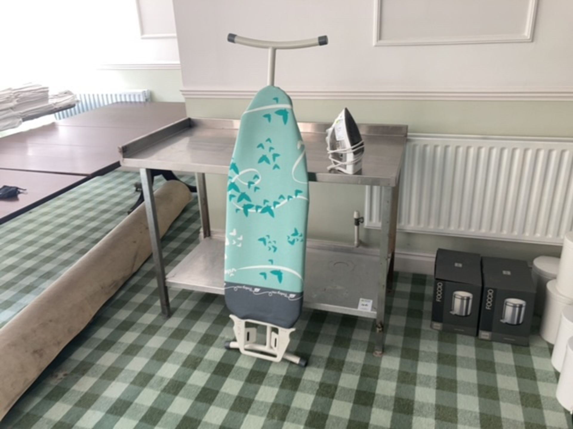 Ironing board and iron