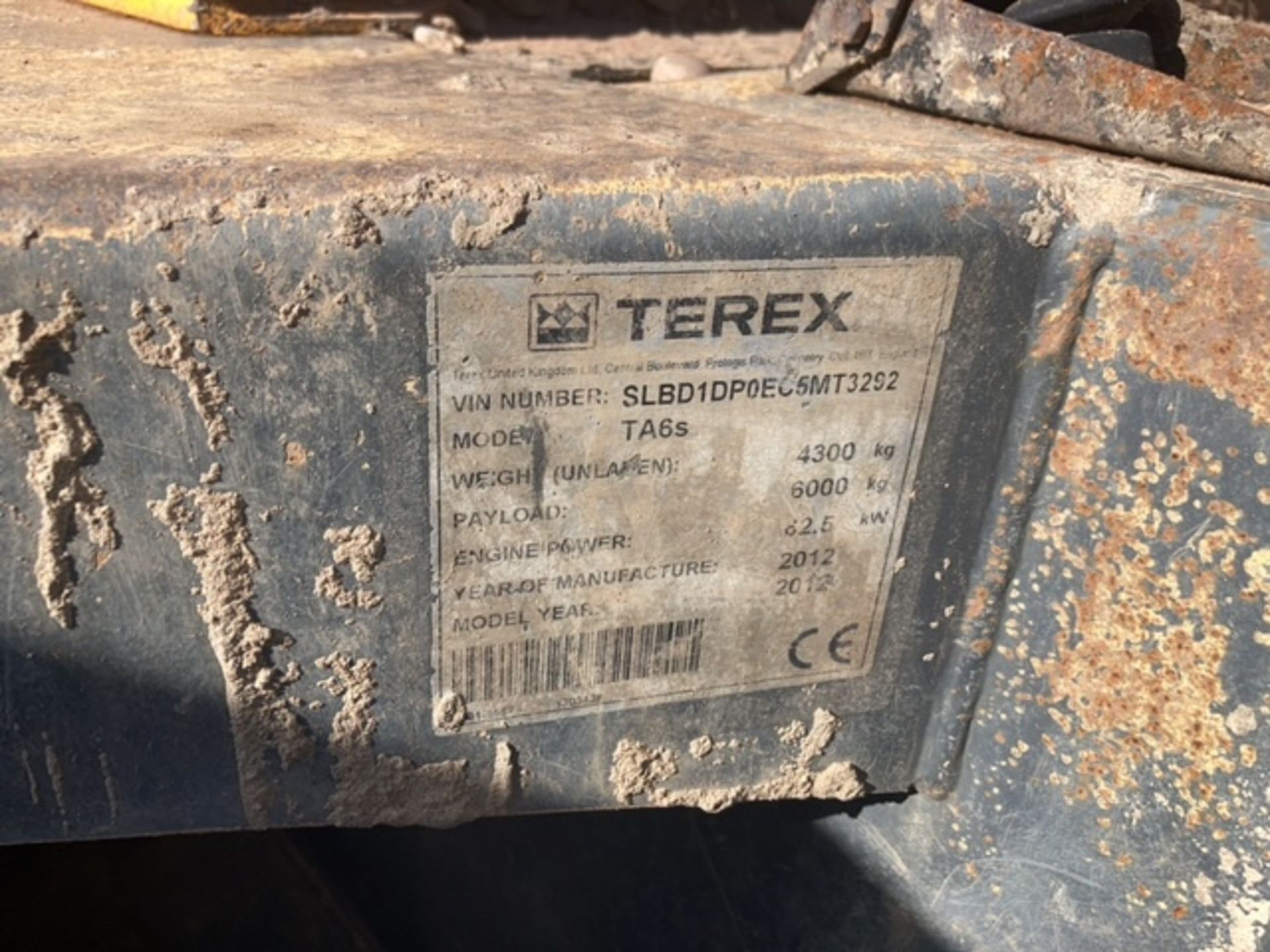 Terex TA 6S site dumper - Image 5 of 5