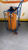 Laundry or post trolley with bag