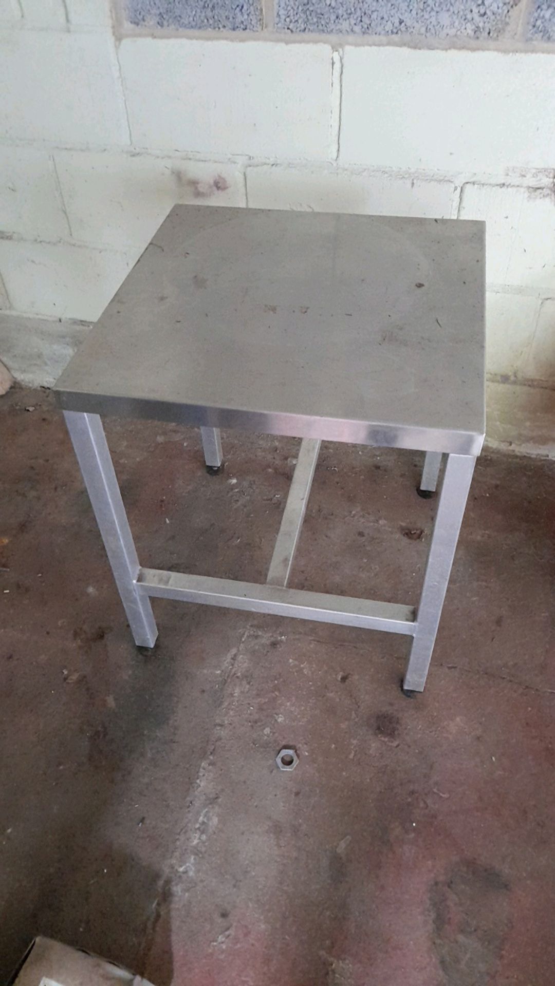 Stainless steel table