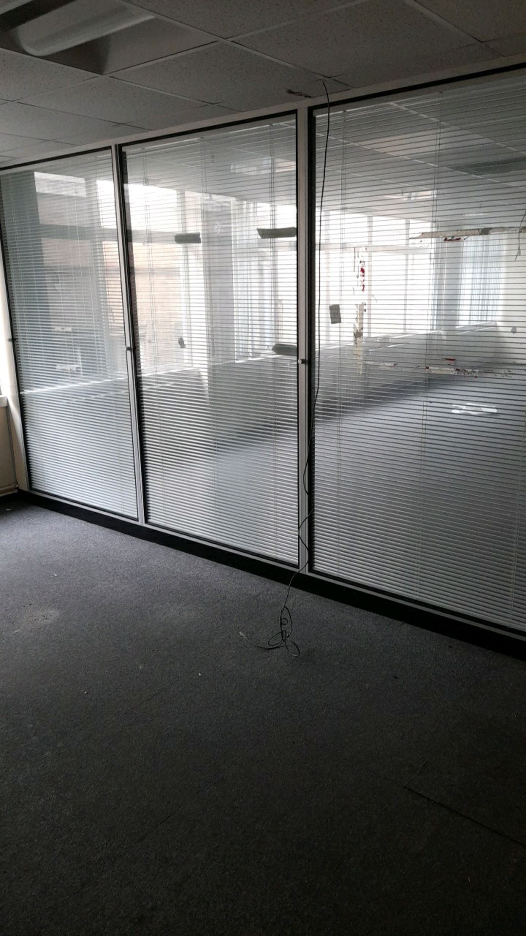 Partition wall with door and internal blinds - Image 9 of 9