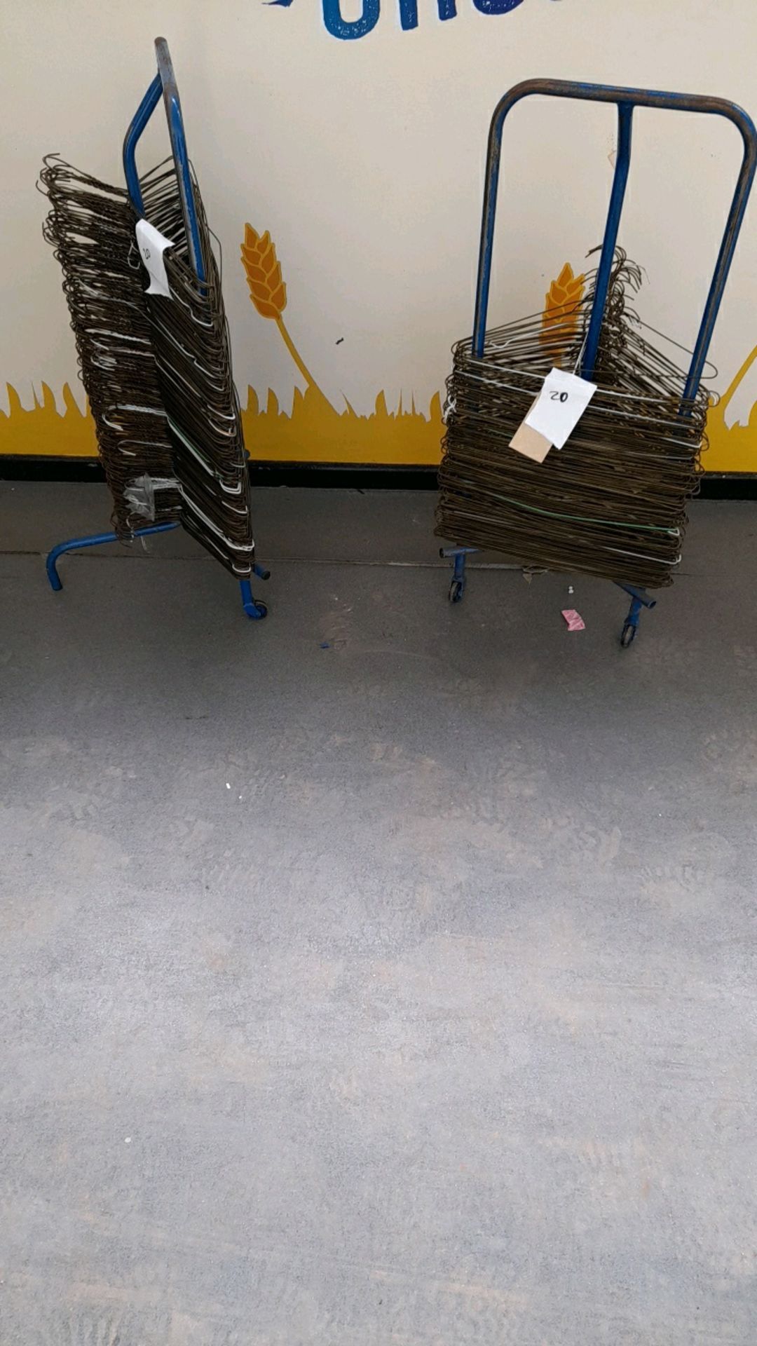 Coat hanger racking system with coat hangers x 2