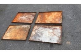 Steel workshop 2ft x 3ft drip tray qty 4