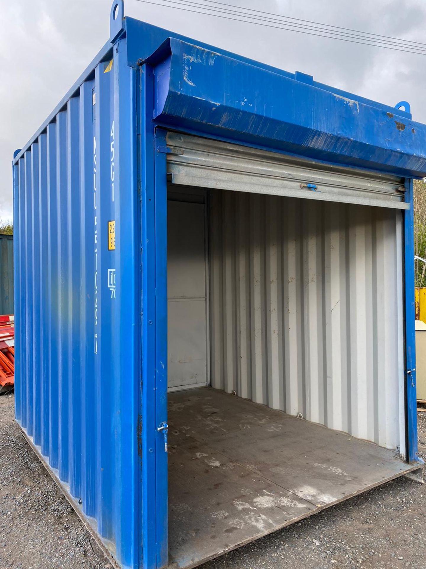 10ft high cube storage Container cabin with roller shutter door - Image 3 of 10