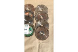 Diamond 9 inch, 230mm masonry cutting disc, various makes