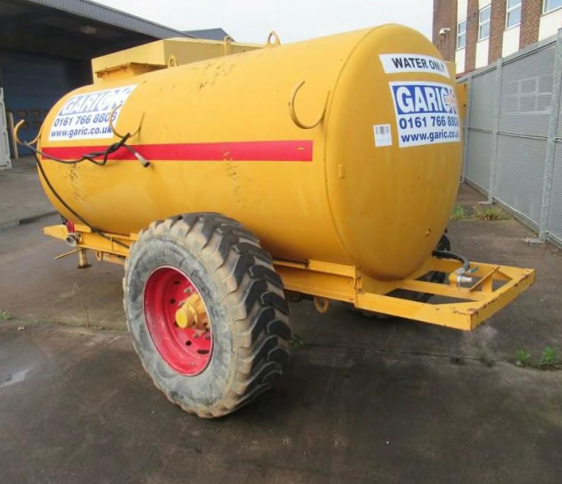 1000 gallon towable dust suppression bowser trailer - Image 3 of 5