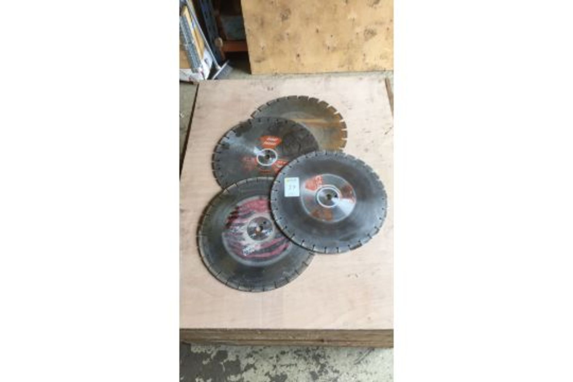 Diamond cutting disc qty 4, 450mm dia, 25mm centre, various makes - Image 3 of 4