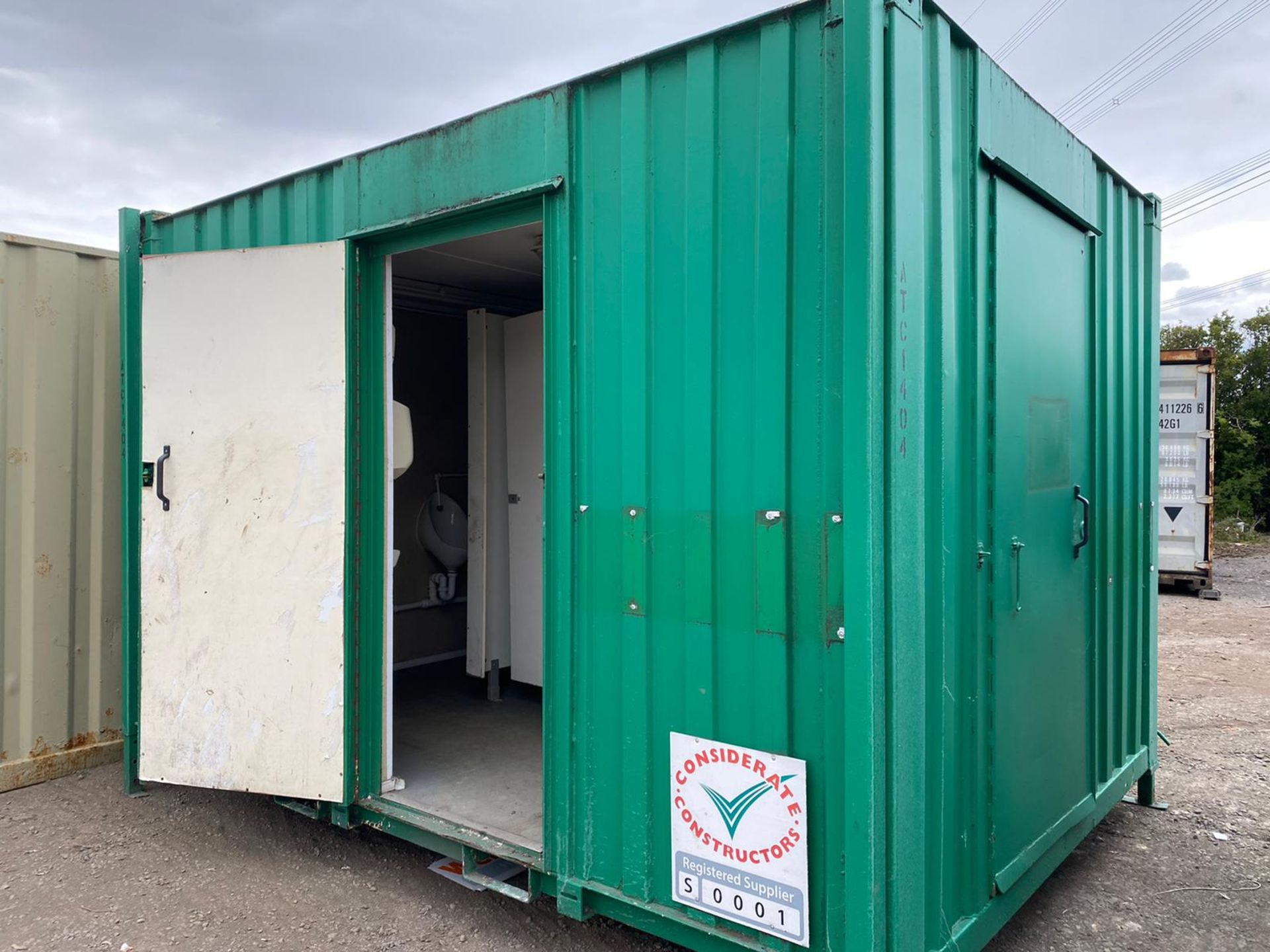 13ft 2 + 1 male & female toilet block, welfare container cabin - Bild 2 aus 13