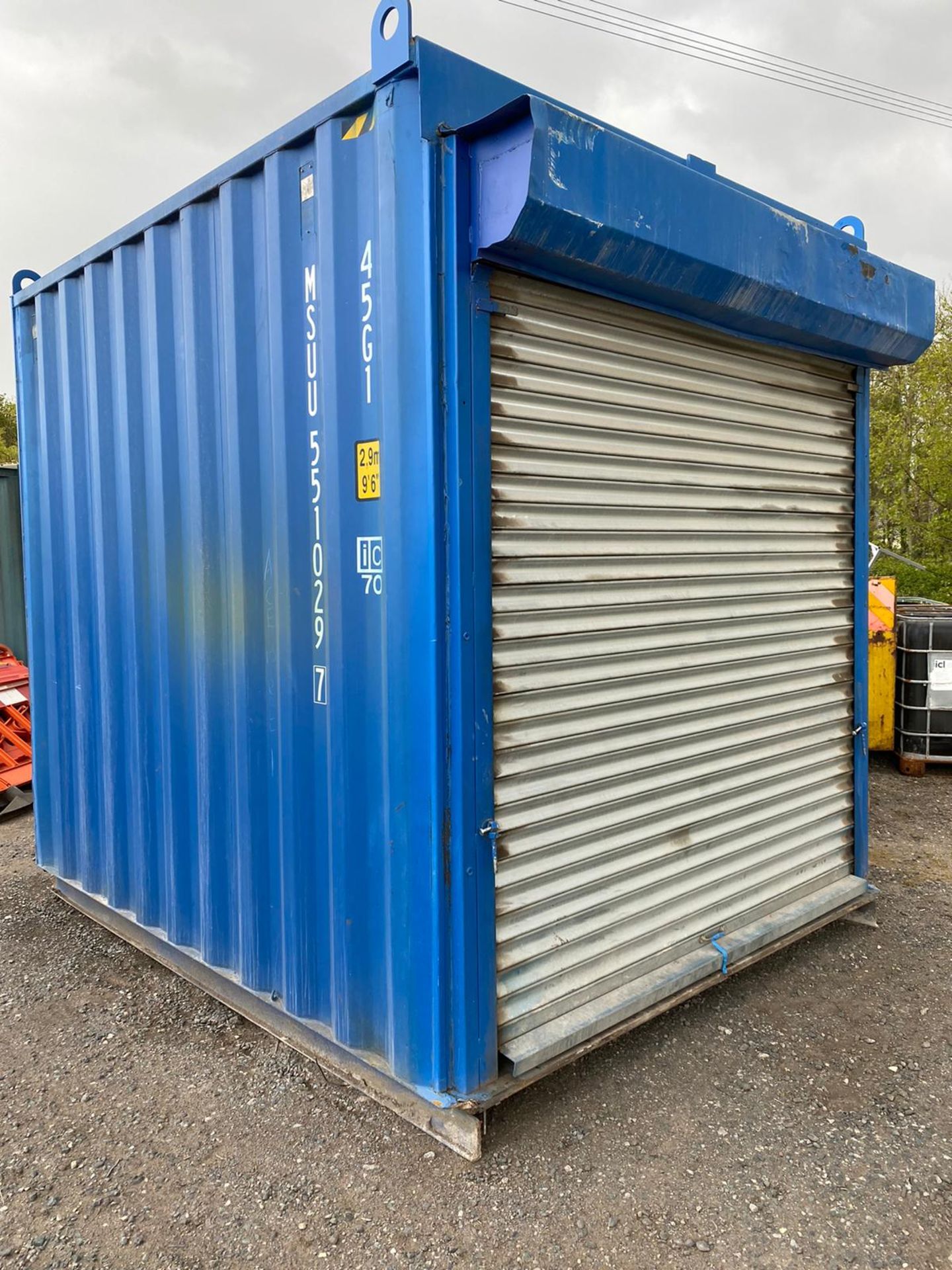 10ft high cube storage Container cabin with roller shutter door - Image 2 of 10