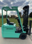 Mitsubishi forklift truck.