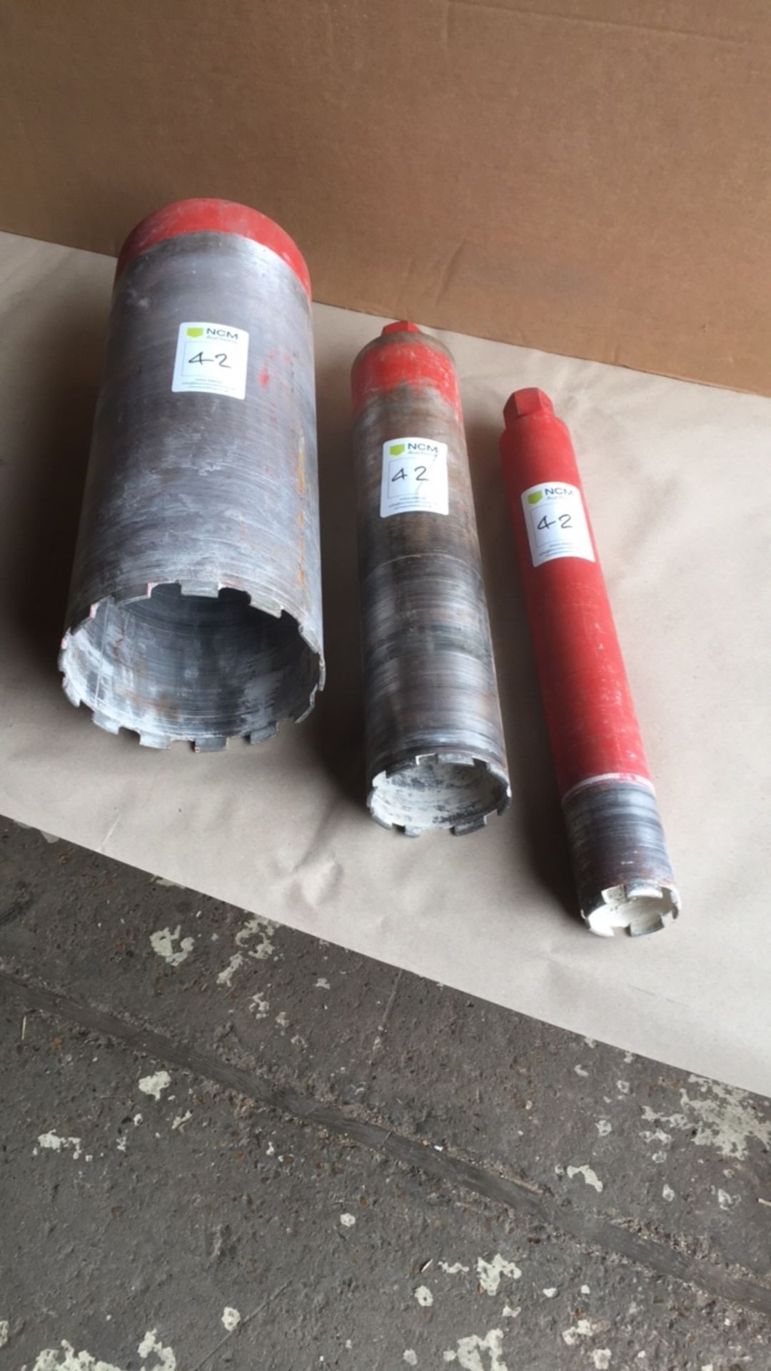 Diamond core drill bit qty 3