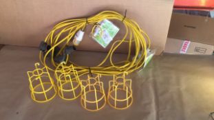 Festoon 110v work site lights