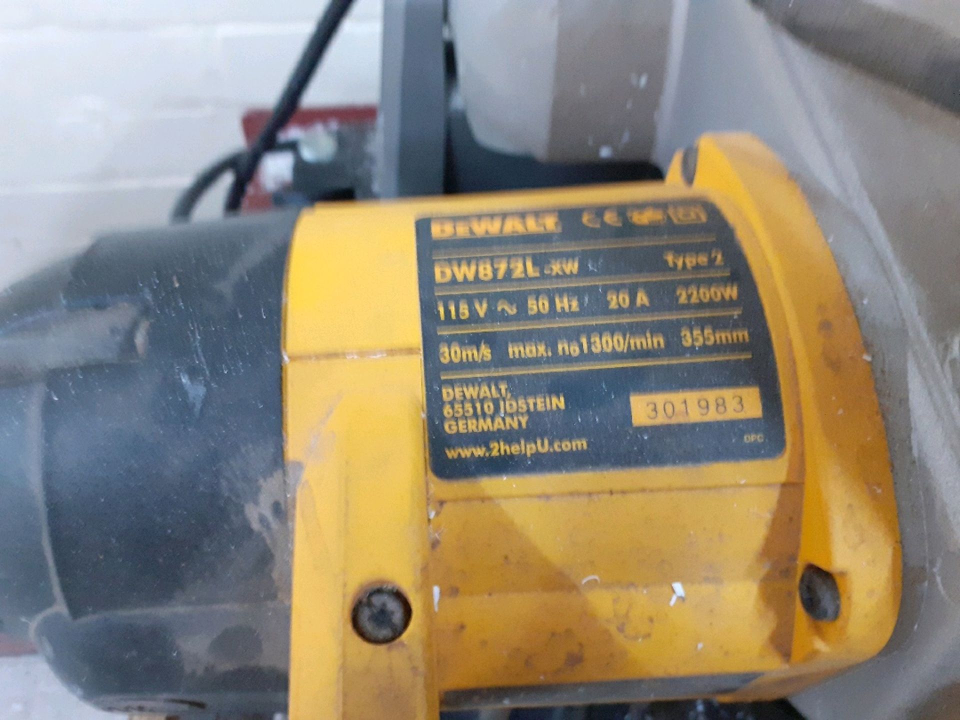 DeWalt chop saw - Image 2 of 3