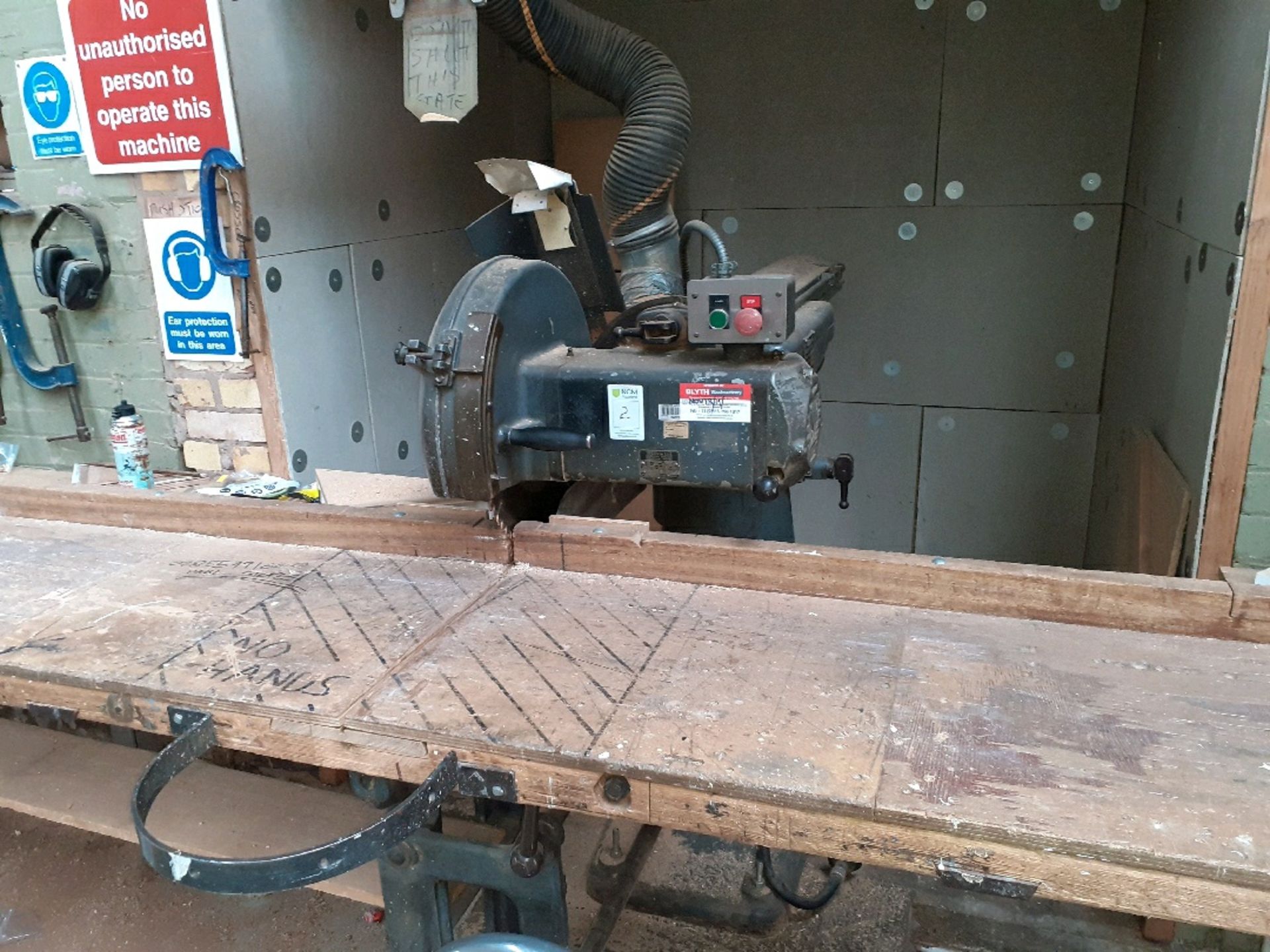 Wadkin Bursgreen radial arm saw