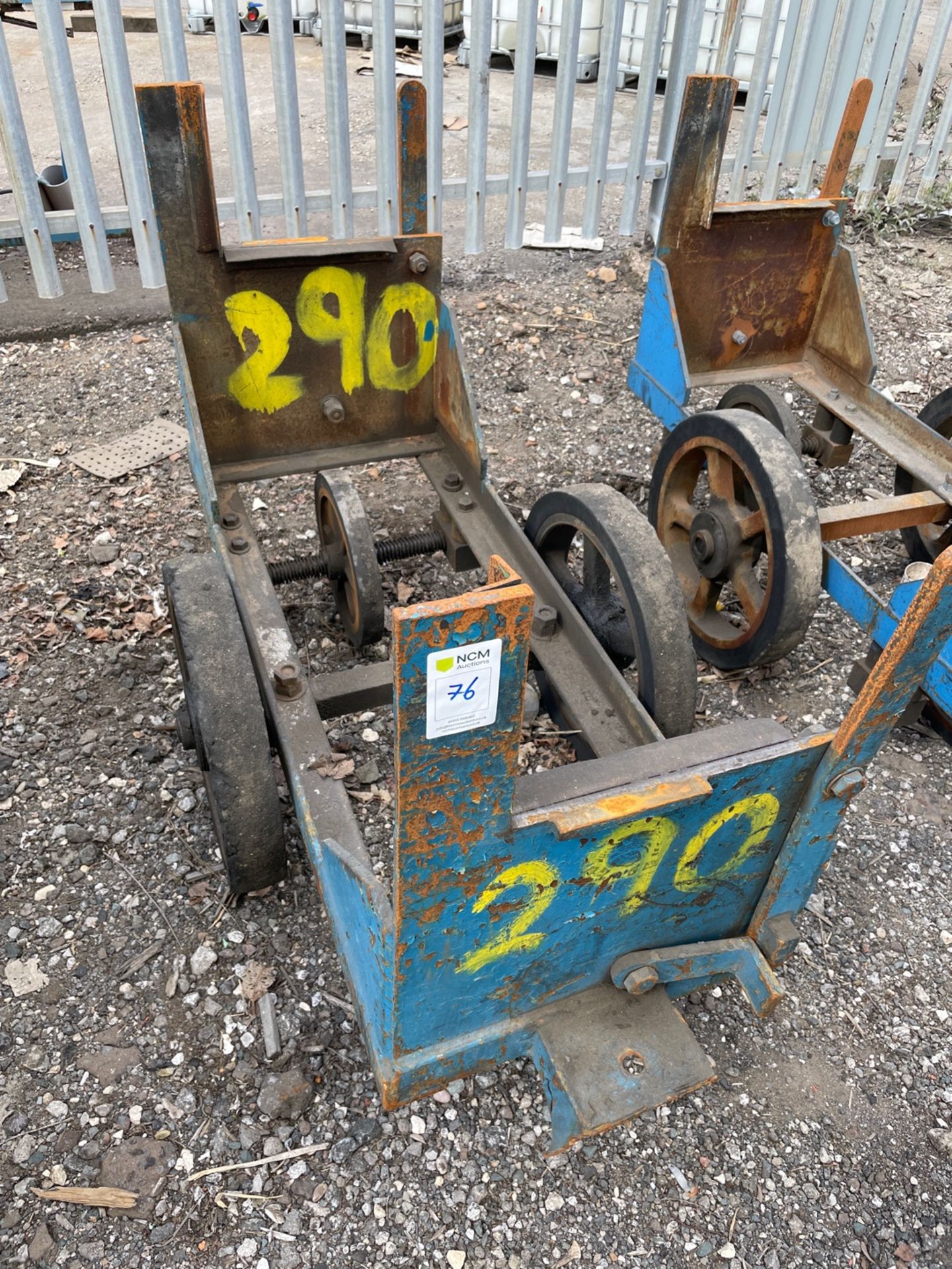 Towable Yard Stock Carrying Trolley