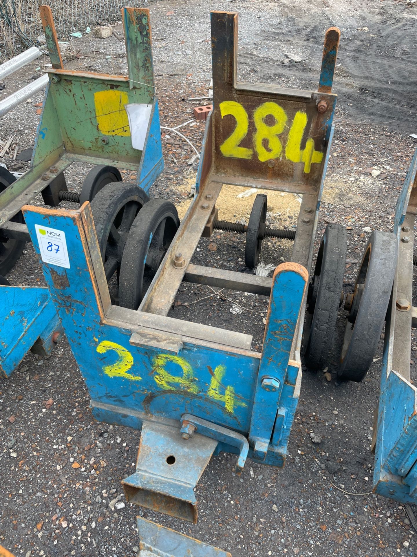 Towable Yard Stock Carrying Trolley