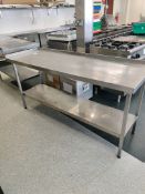 Stainless steel prepping station