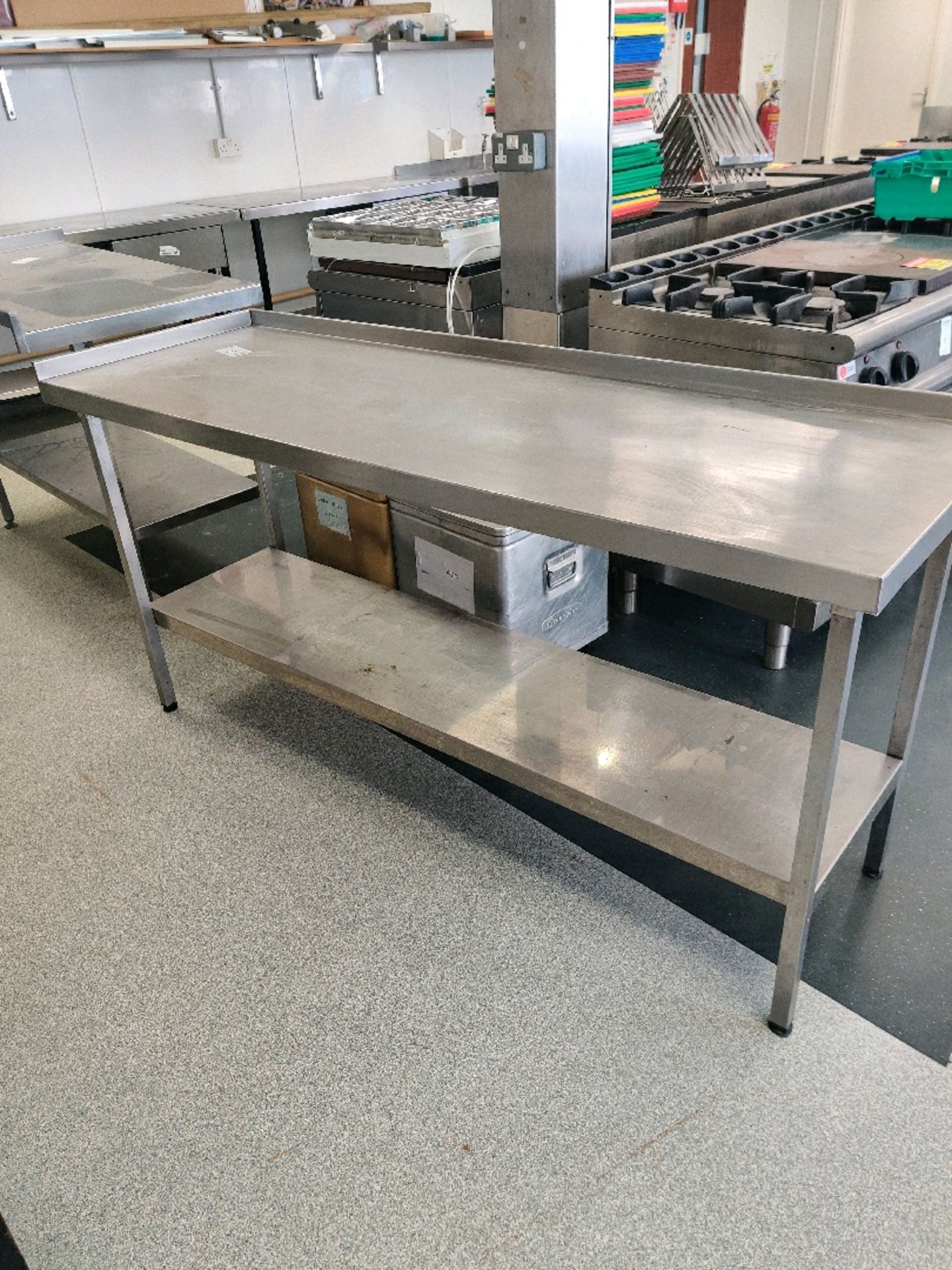 Stainless steel prepping station