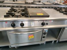 Baron 2 Gas hob, hot plate and oven with side