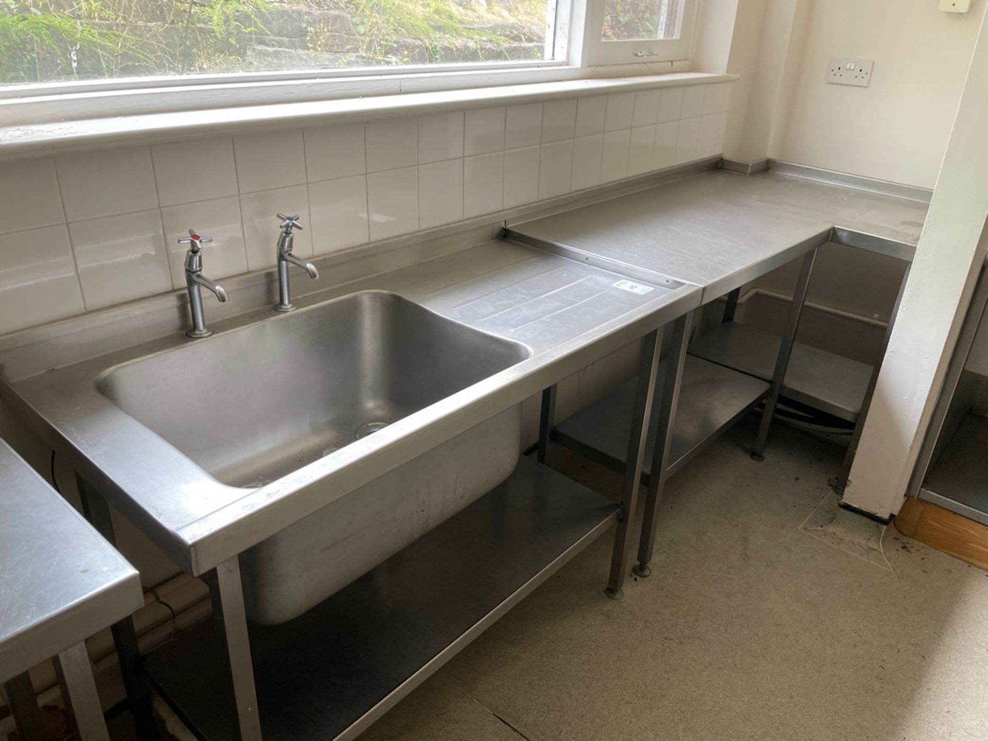 Stainless Steel Single Bowl Sink Unit & Table