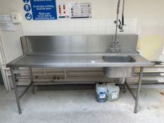 Stainless Steel Single Bowl Sink Unit