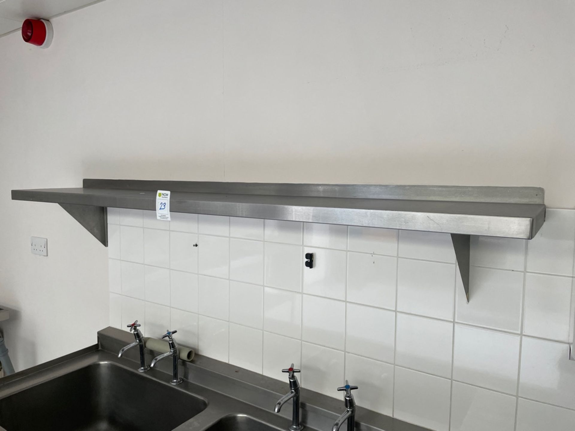 Stainless Steel Shelves x2 - Image 2 of 2