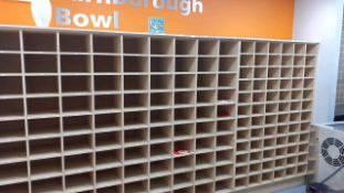 Bowling Shoes and Pigeon Hole storage