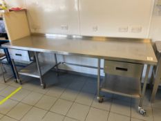 Mobile Stainless Steel Prep Station