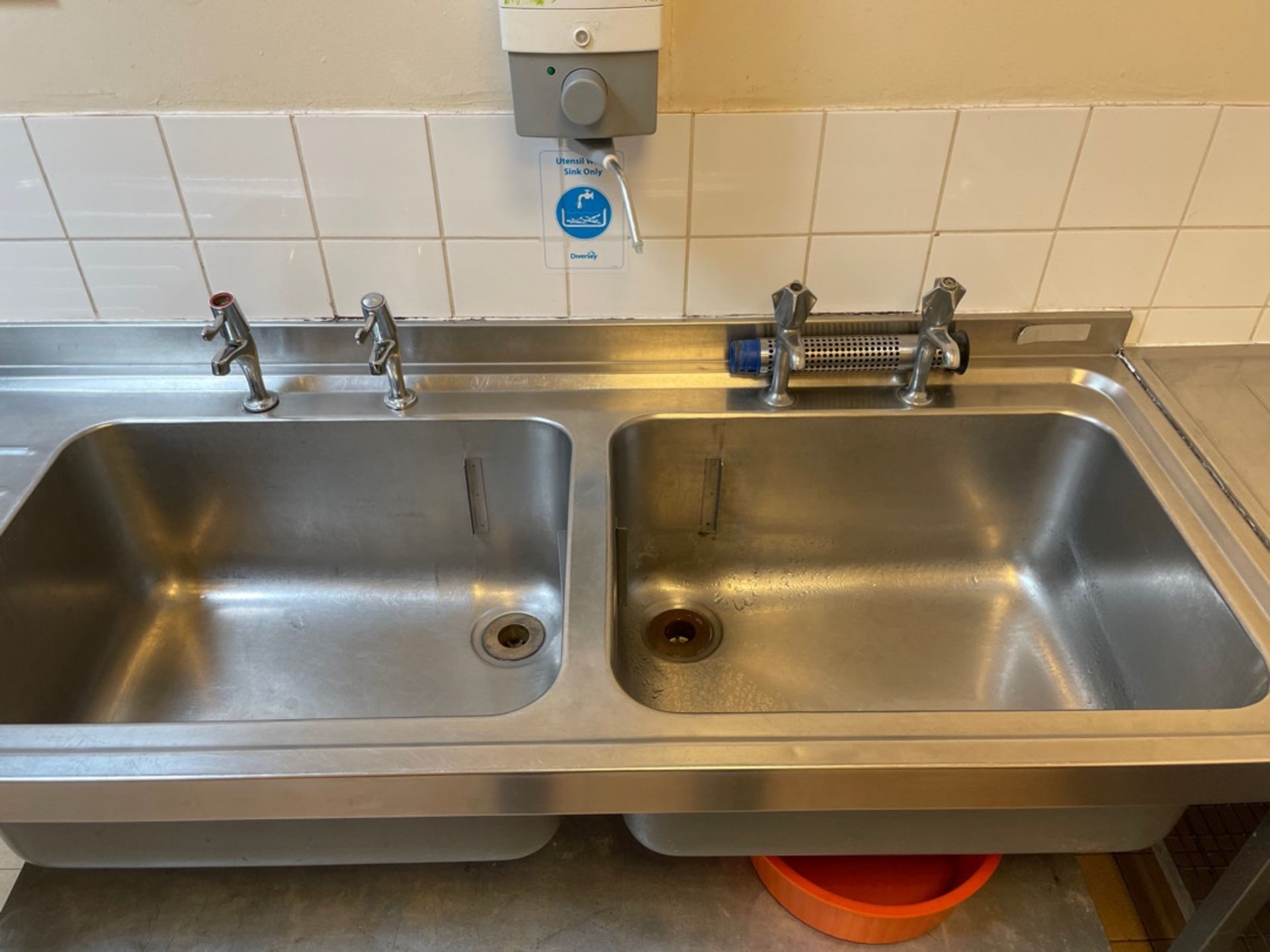 Stainless Steel Double Bowl Sink Unit - Image 2 of 2