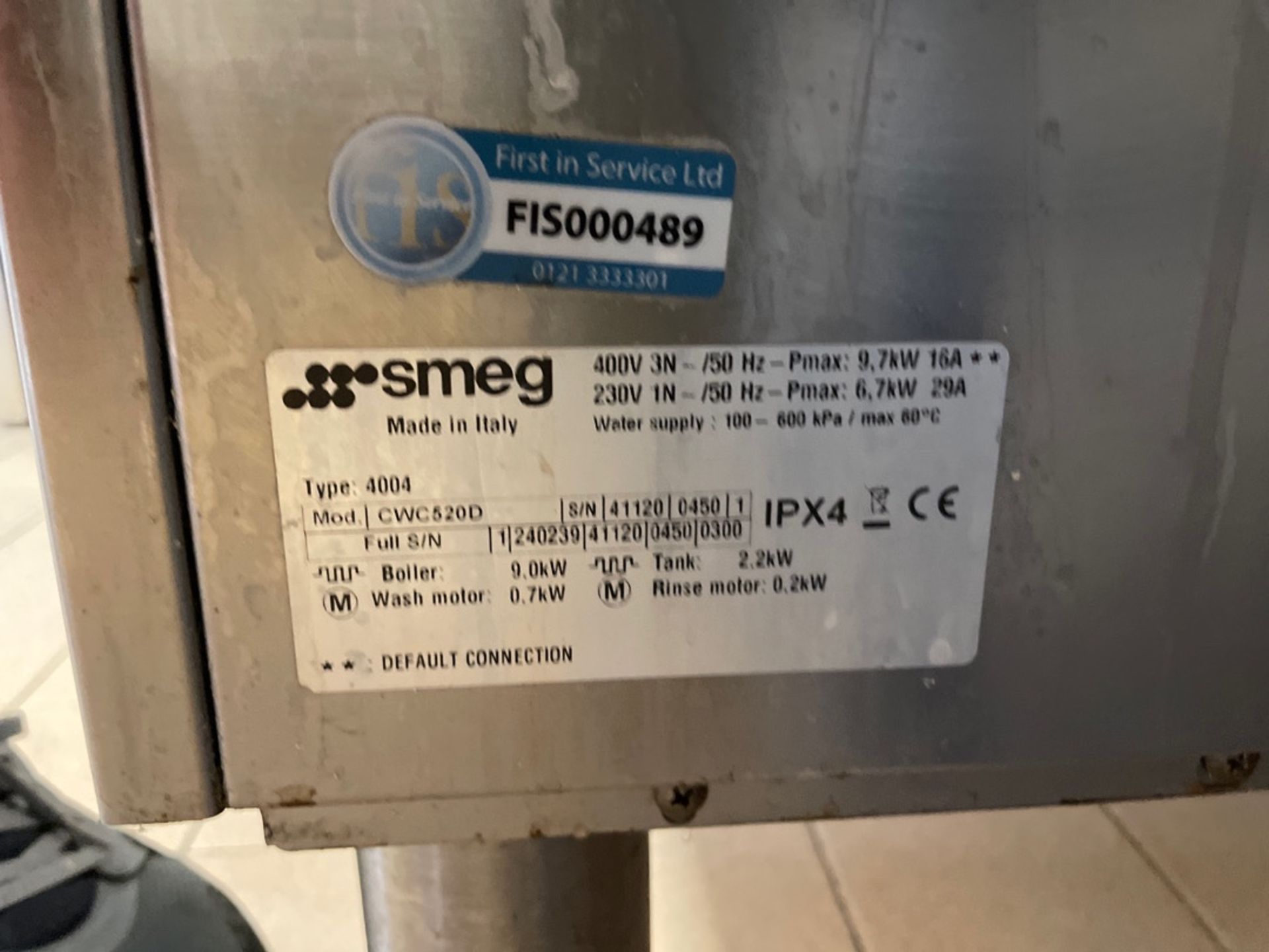 Smeg CWC520D Pass Through Dishwasher - Image 5 of 5