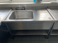 Stainless Steel Single Bowl Sink Unit