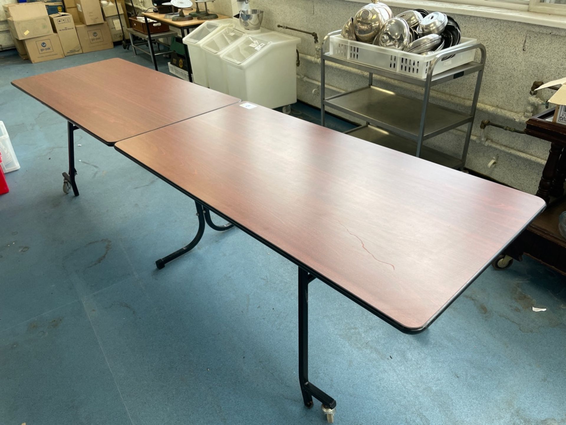Mobile Fold-able Restaurant Table - Image 2 of 2