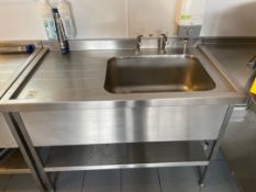 Stainless Steel Single Bowl Sink Unit