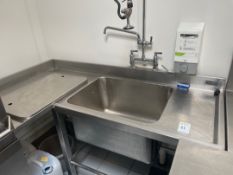 Stainless Steel Single Bowl Corner Sink Unit
