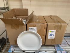 Olympia Whiteware 8inch Narrow Rimmed Plates