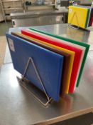 Selection Of Chopping Boards & Holder
