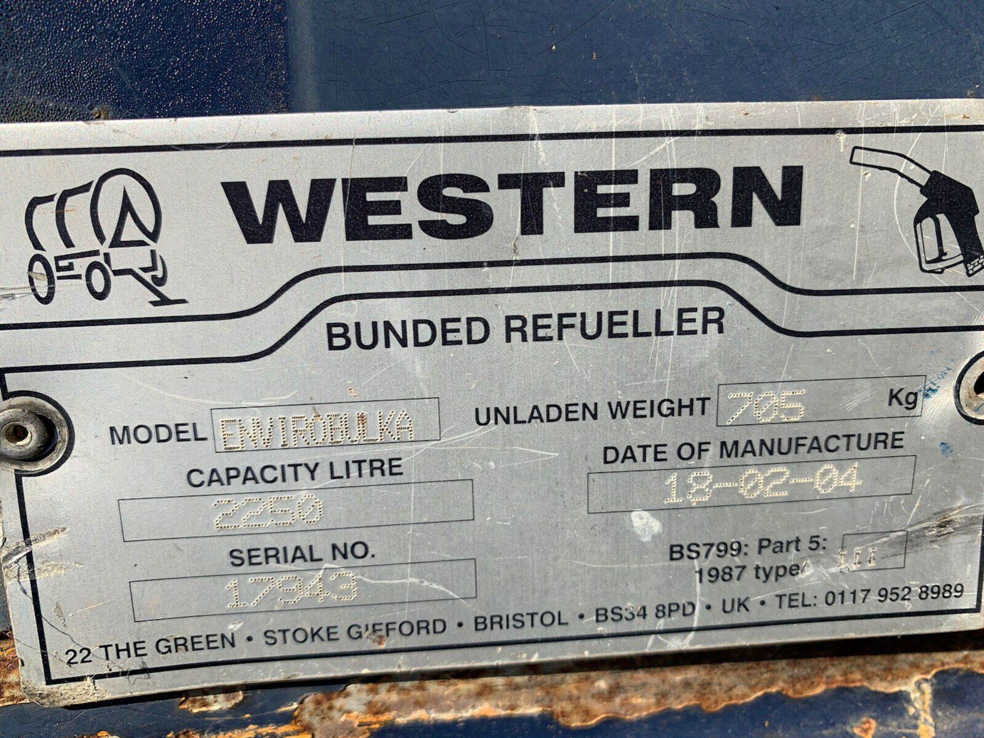 Western Bunded Fuel Bowser. - Image 3 of 5