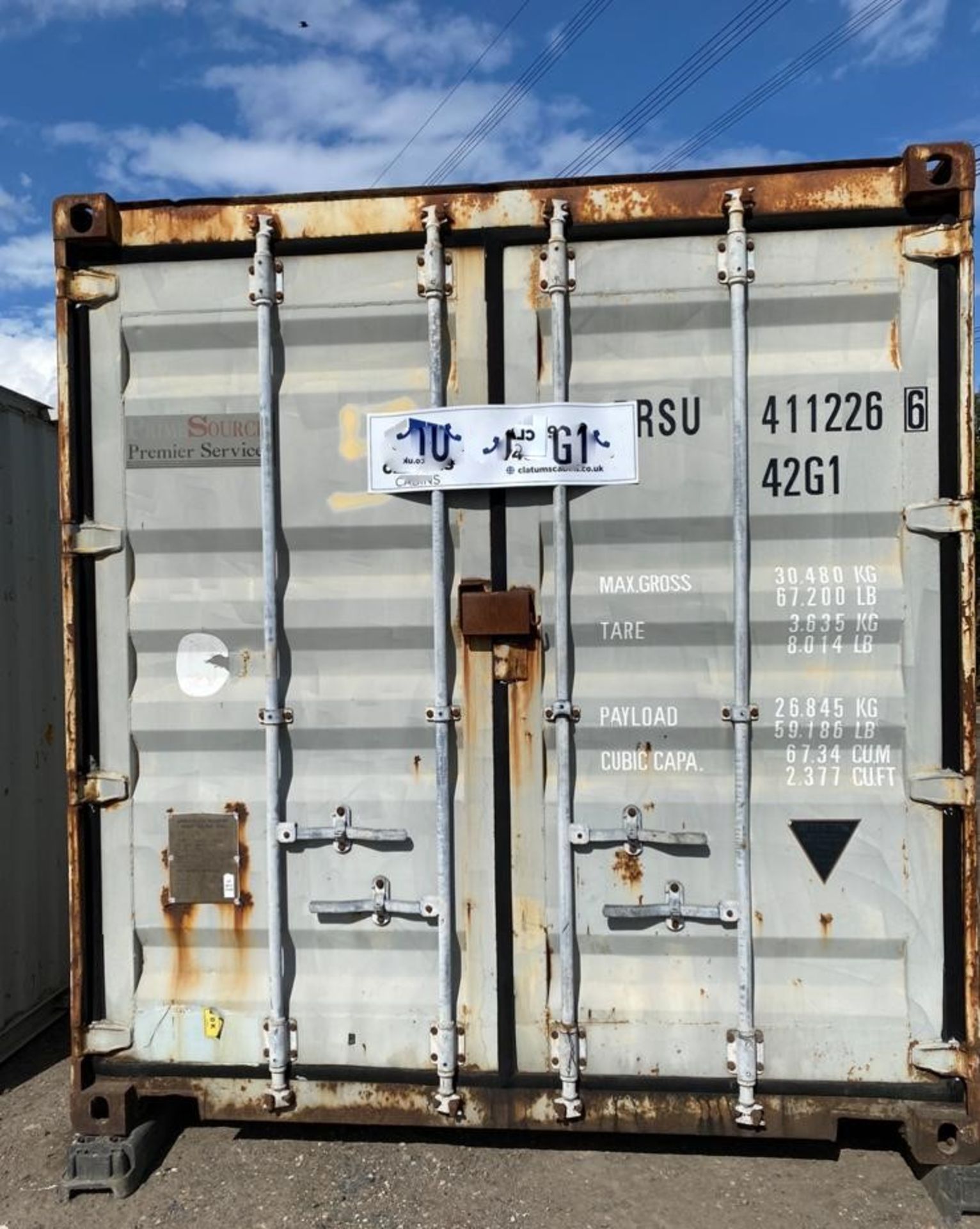 40ft x 8ft storage container shipping container - Image 2 of 7