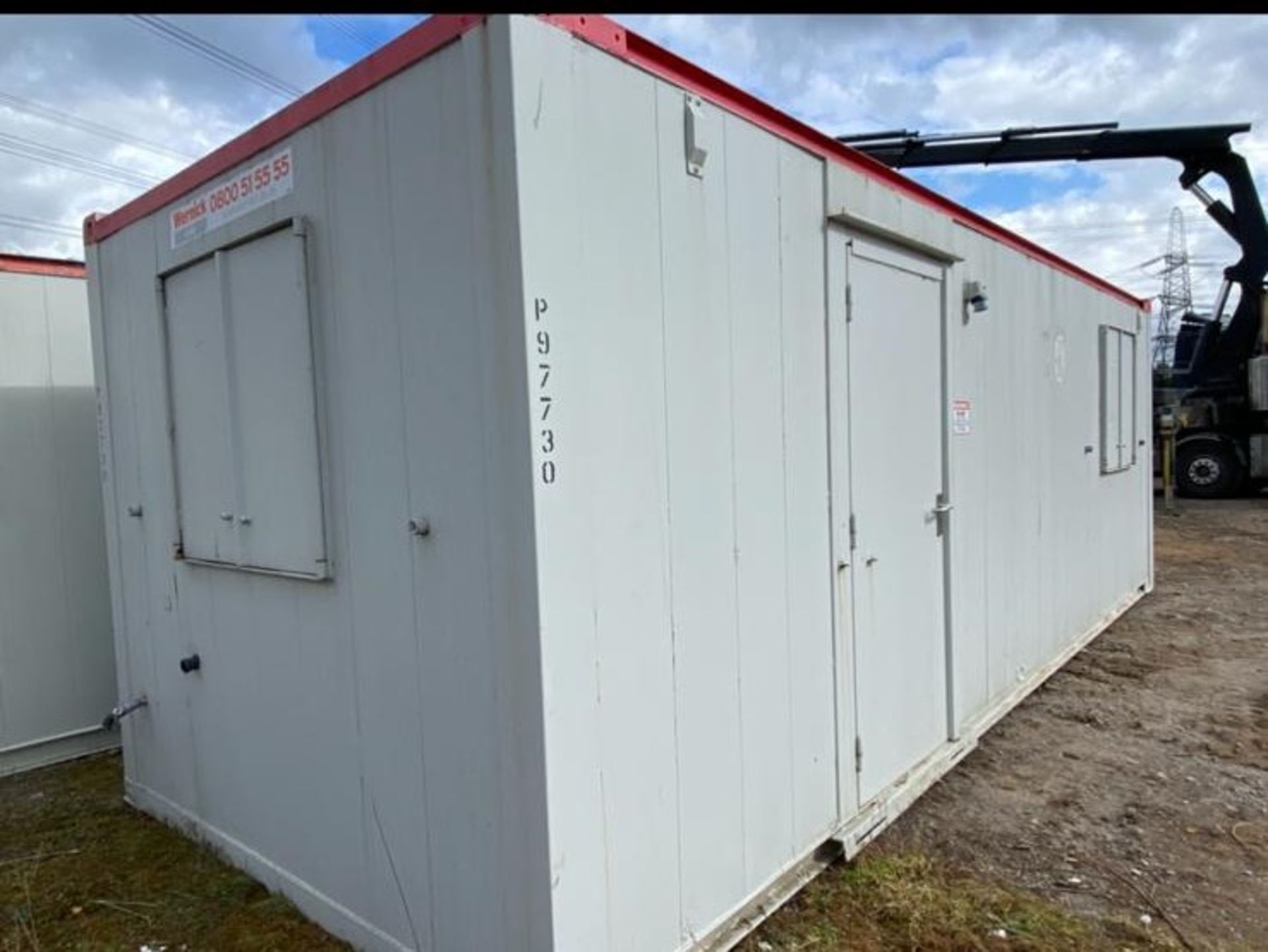 24ft site office canteen container cabin