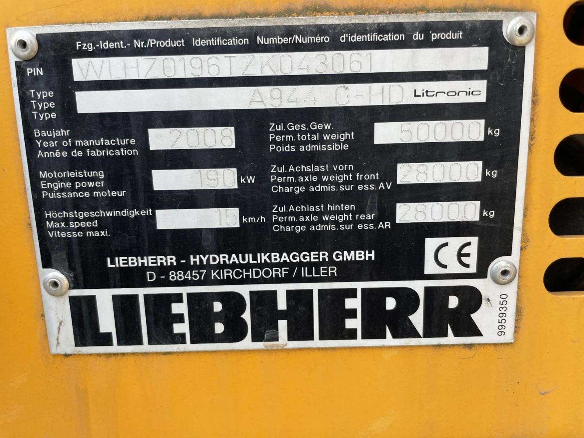 Liebherr scrap / waste handler 944C 2008 - Image 9 of 9