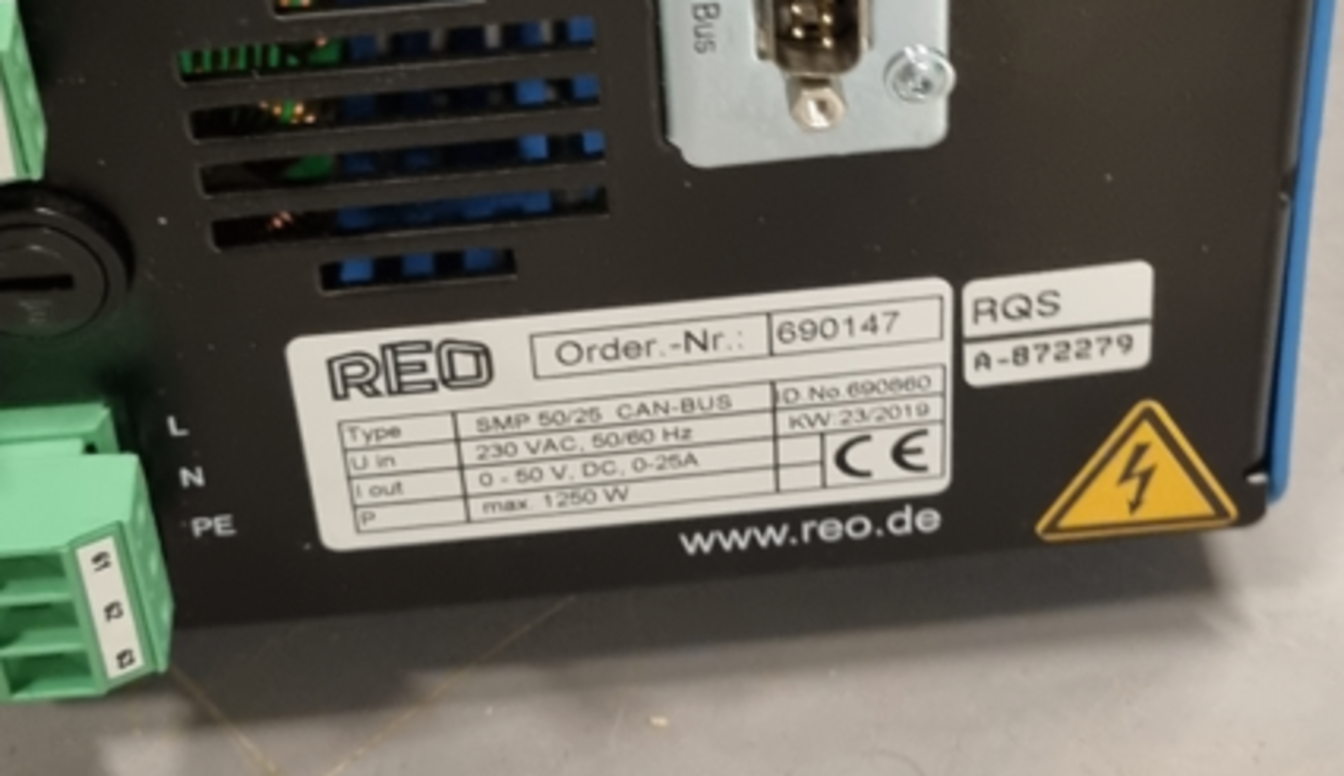 Reo Power supply unit variable /programmable 50V units 0-25A. - over 60 Units - Image 3 of 3