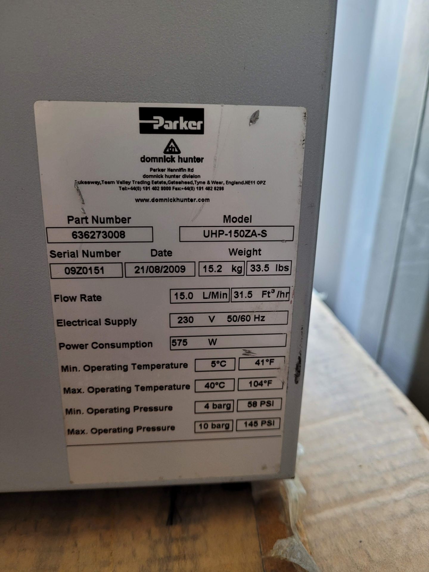 Nitrogen Generator, Dominick Hunter - Image 2 of 2