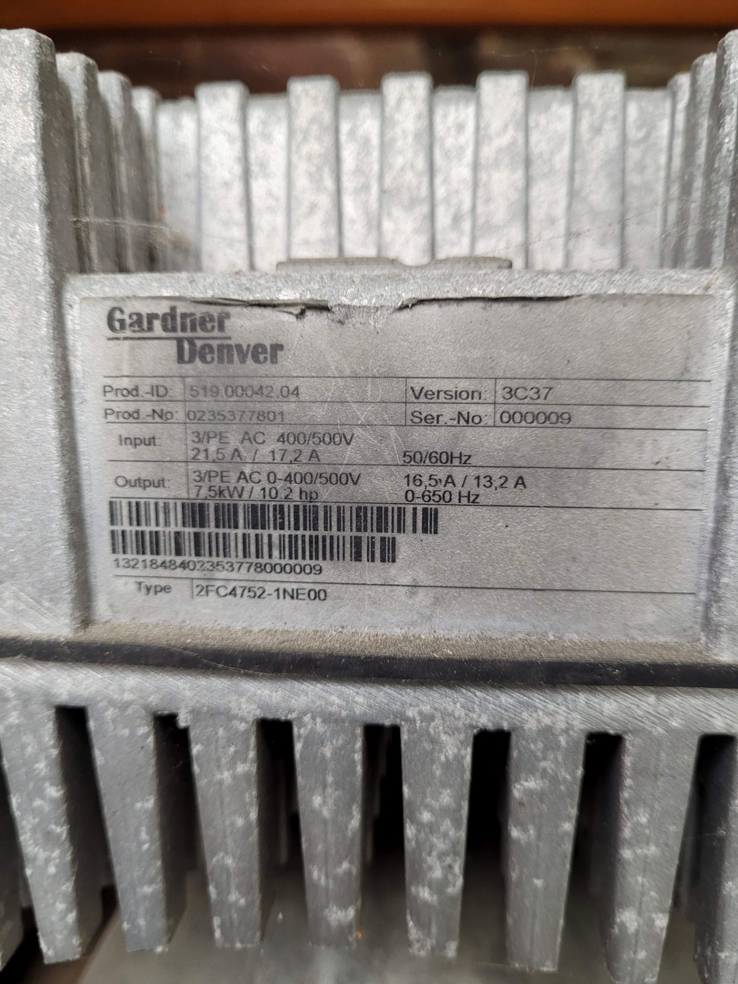 Side channel blower and Drive, Gardner Denver - Image 2 of 6