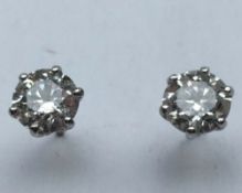 3.60ct Diamond Solitaire Earrings 18ct Gold Studs Valuation Cert Inc