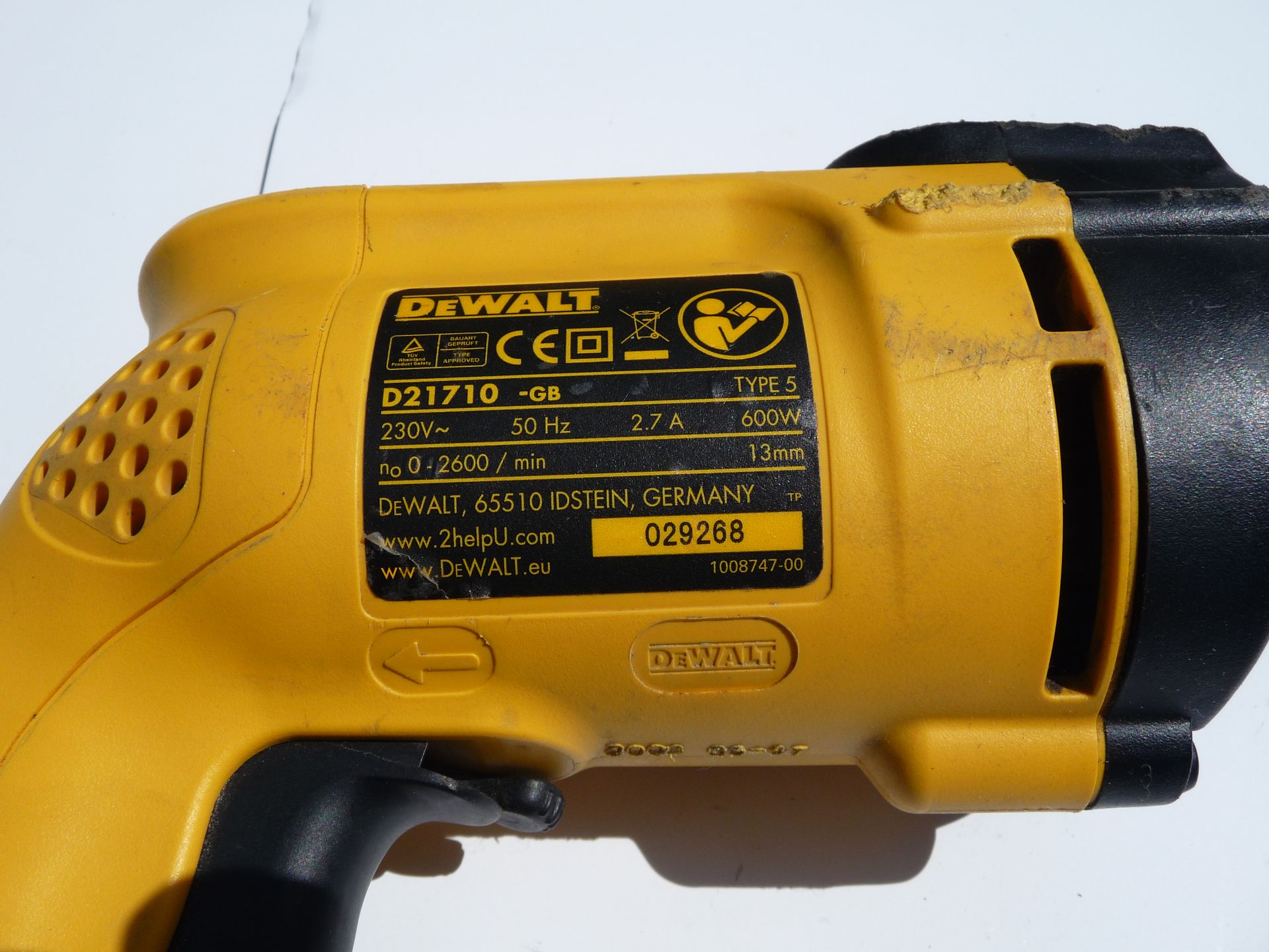 DeWalt D21710 speed percussion drill 600W - Image 3 of 4