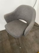 Grey Fabric Chairs x 2