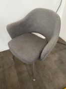 Grey Fabric Chairs x 2.