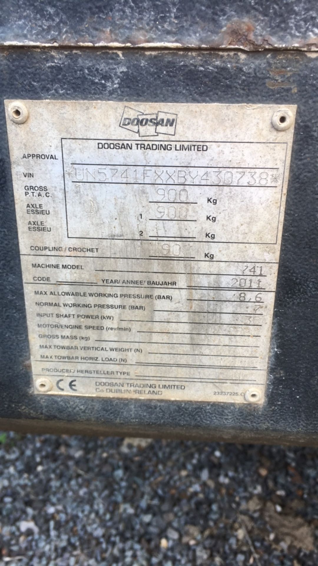 Ingersoll Rand 741 compressor (a563107) - Image 8 of 8