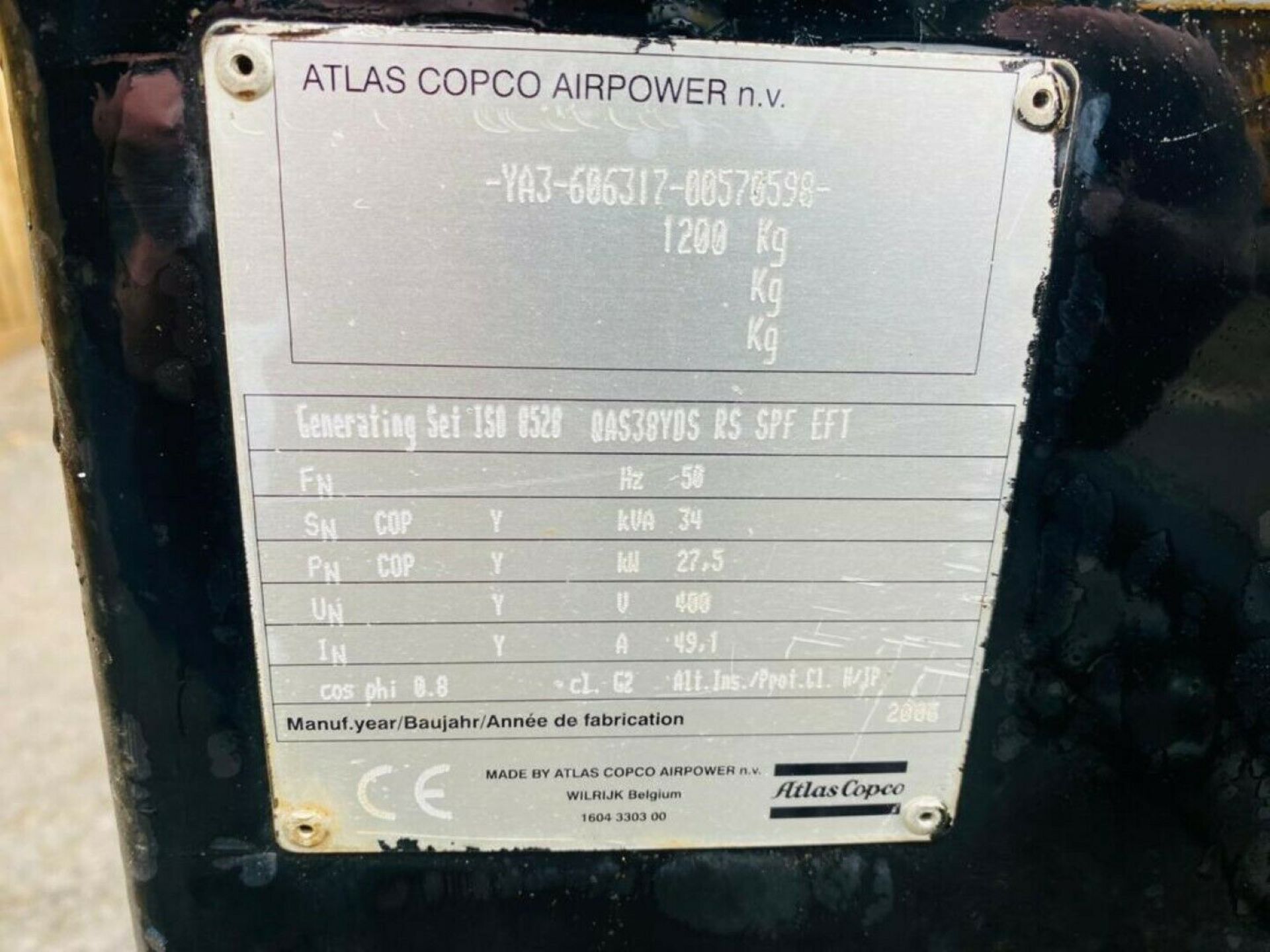 Atlas Copco QAS 38 YDS Generating Set 2006 - Image 12 of 12