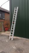 Industrial Ladders aluminium ladder 2 section x 2.4m